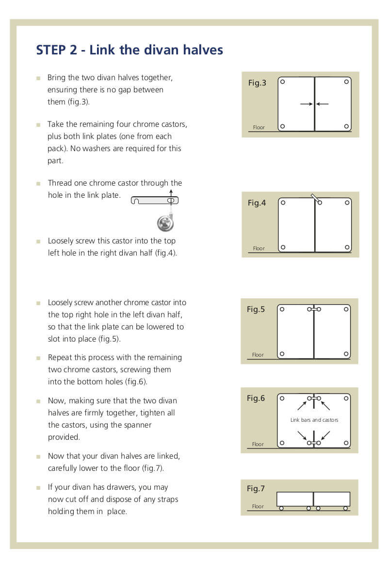 Hypnos Divan Bed Assembly Instructions