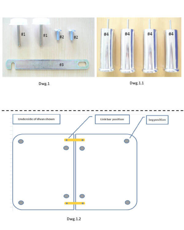 Hypnos Bed with Legs Assembly Instructions