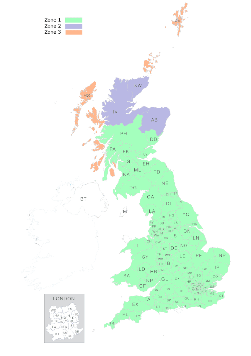 Sealy Delivery Map