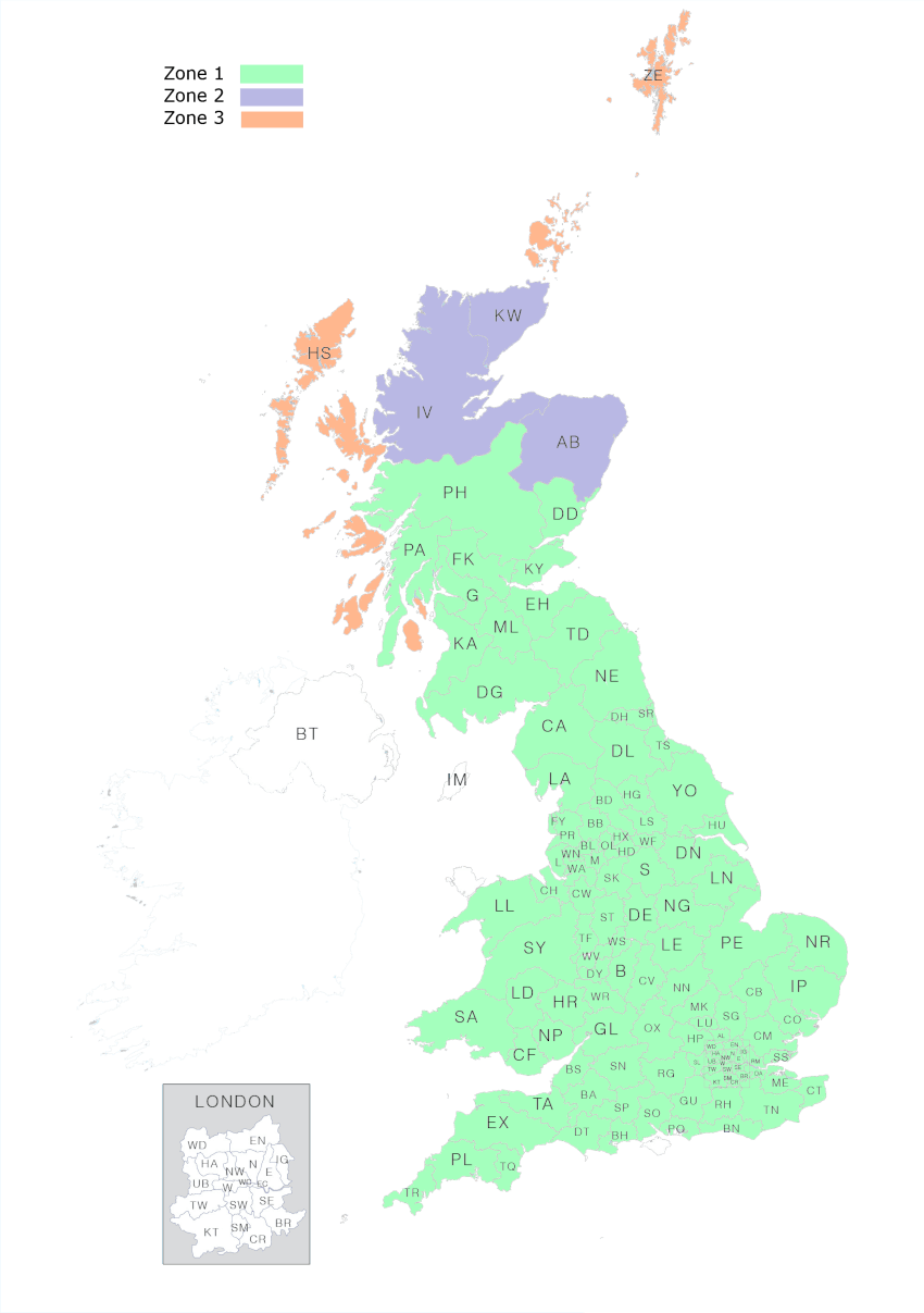 Sealy Delivery Map