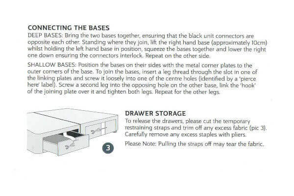 Sealy Divan Bed Assembly - Step 2