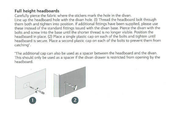 Sealy headboard fitting