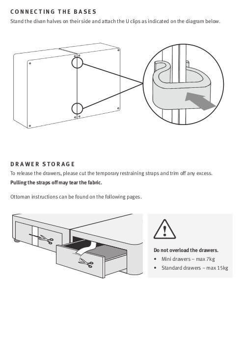 Silentnight divan bed assembly