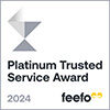 Feefo Platinum Trusted Service 2024 Award for Big Brand Beds