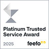 Feefo Platinum Trusted Service 2025 Award for Big Brand Beds