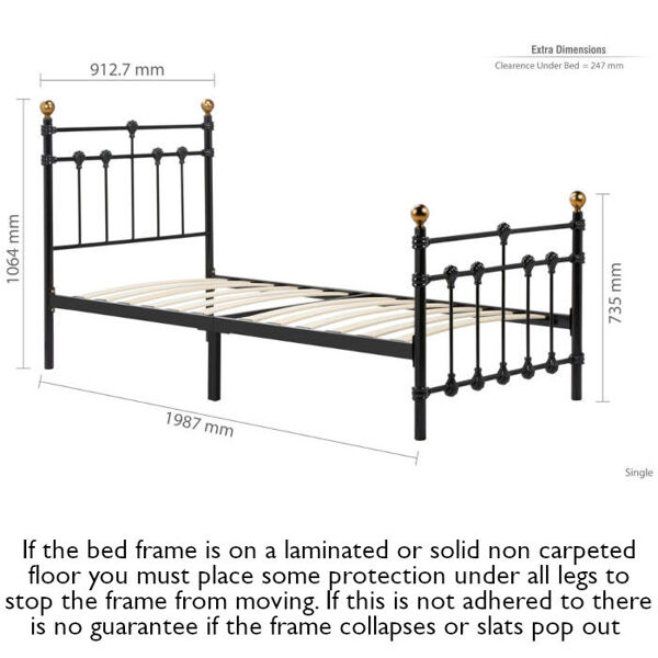 Birlea Atlas Bed Frame Measurements 90cm Birlea Atlas Bed Frame Measurements 90cm