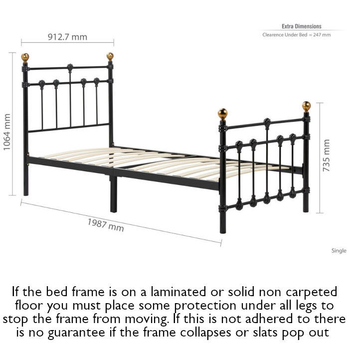 Birlea Atlas Bed Frame Measurements 90cm