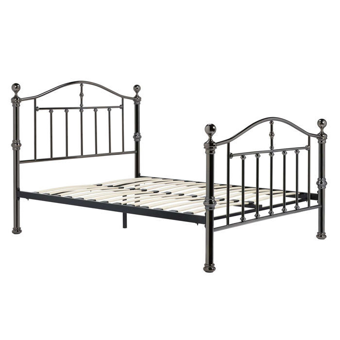 Birlea Victoria Bed Frame Black Nickel