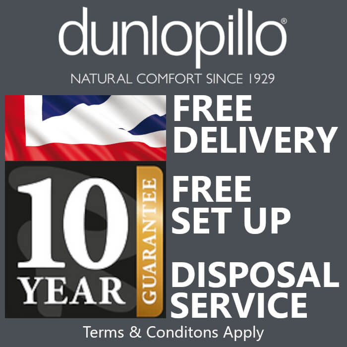 Dunlopillo Luxury Platform Top Divan on Legs Guarantee