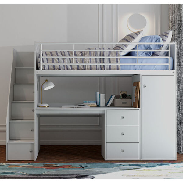 Flintshire Furniture Dakota High Sleeper Bed - Grey