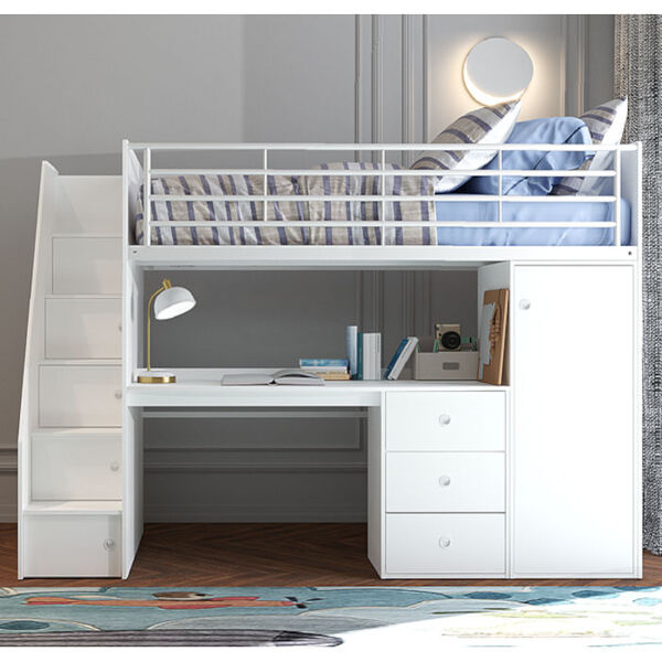 Flintshire Furniture Dakota High Sleeper Bed - White