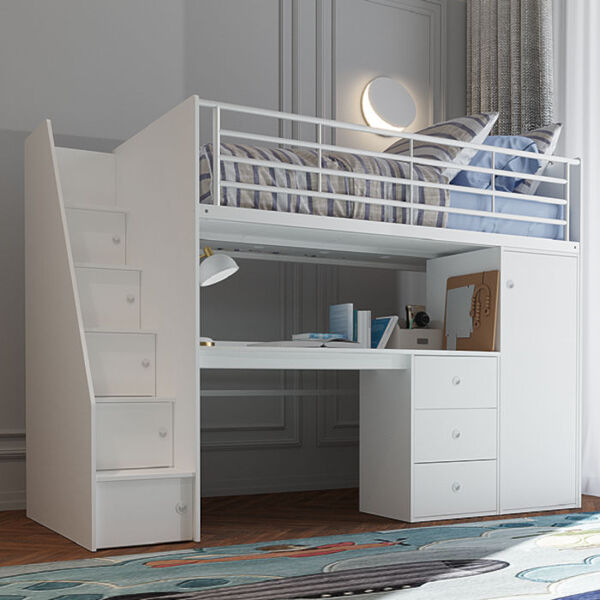 Flintshire Furniture Dakota High Sleeper Bed - White Flintshire Furniture Dakota High Sleeper Bed - White