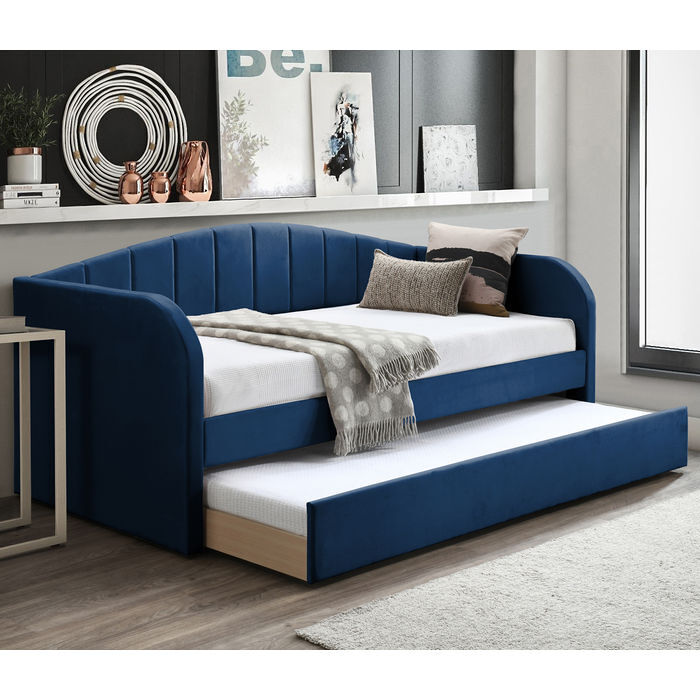 Flintshire Furniture Fabric Day Bed - Blue