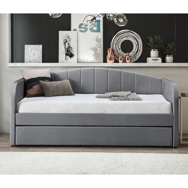Flintshire Furniture Fabric Day Bed - Grey Flintshire Furniture Fabric Day Bed - Grey