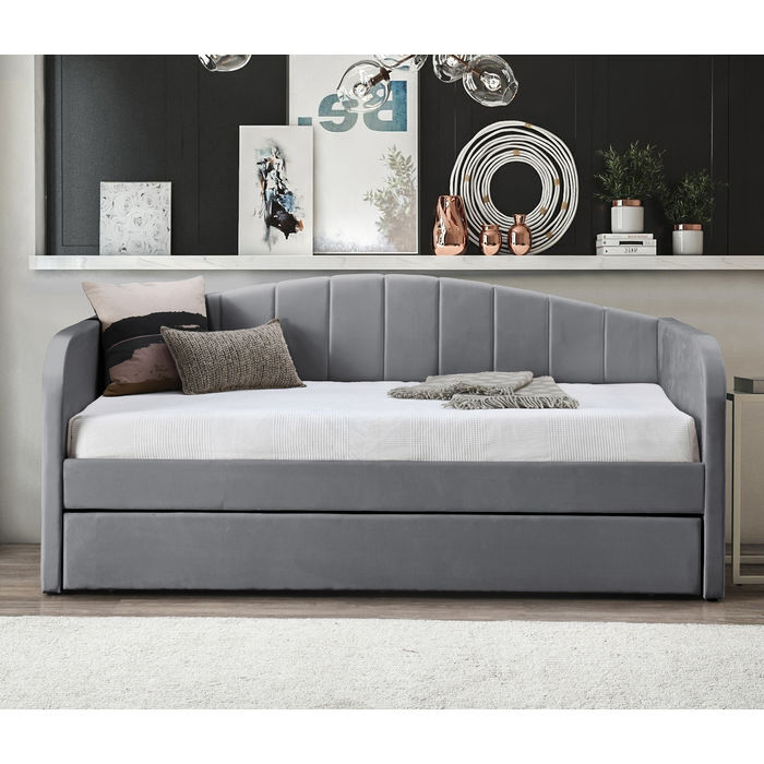 Flintshire Furniture Fabric Day Bed - Grey