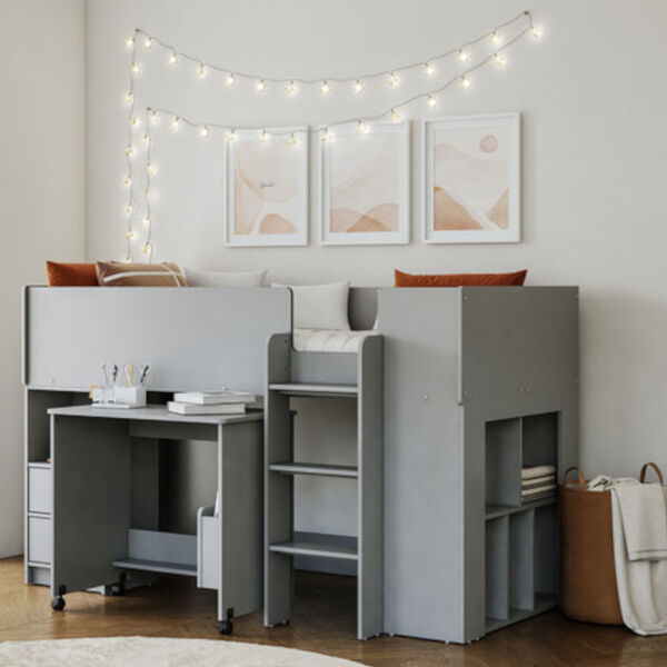 Flintshire Furniture Mid Sleeper Bed - Grey