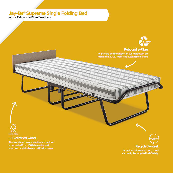 Jay-Be Supreme Rebound e-Fibre Folding Bed Big Brand Beds