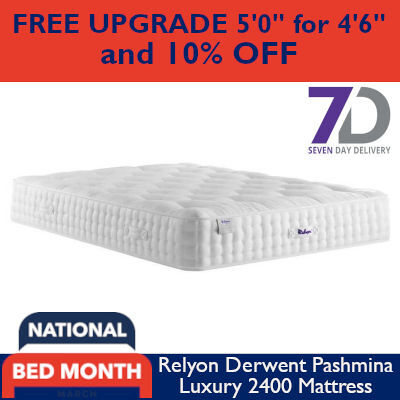 Relyon Derwent Natural Pashmina 2400 Mattress