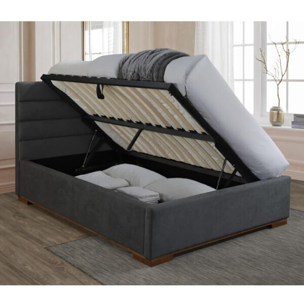 Time Living Mayfair Ottoman Bed Frame Dark Grey