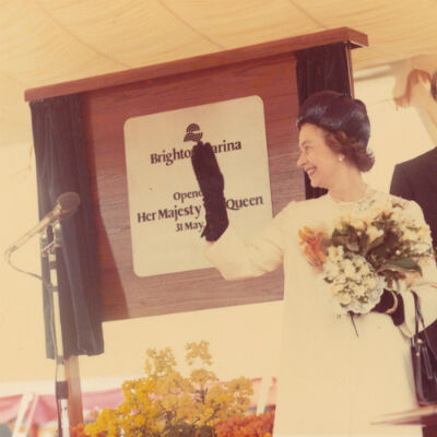 HM The Queen at Brighton Marina 31.5.79