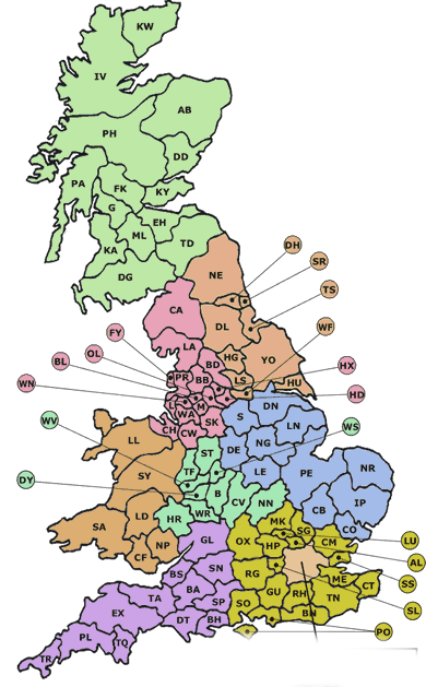 Post-Code-Map-UK
