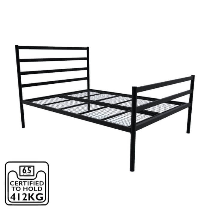 Charlie Black High Foot End Bed Frame