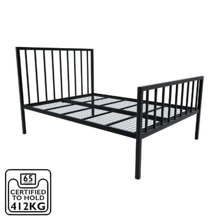 Eleanor High Foot End Bed Frame Black