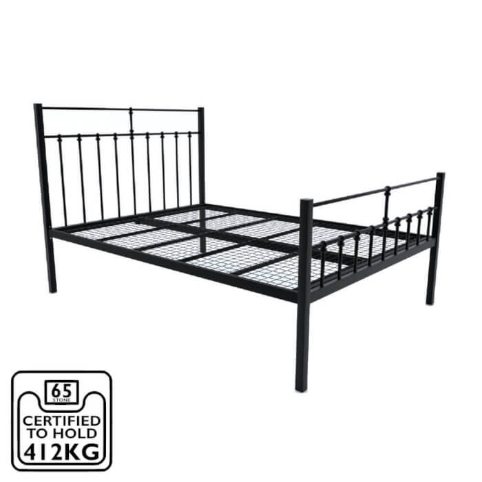 Emma Wrought Iron Bed Frame Super King Size