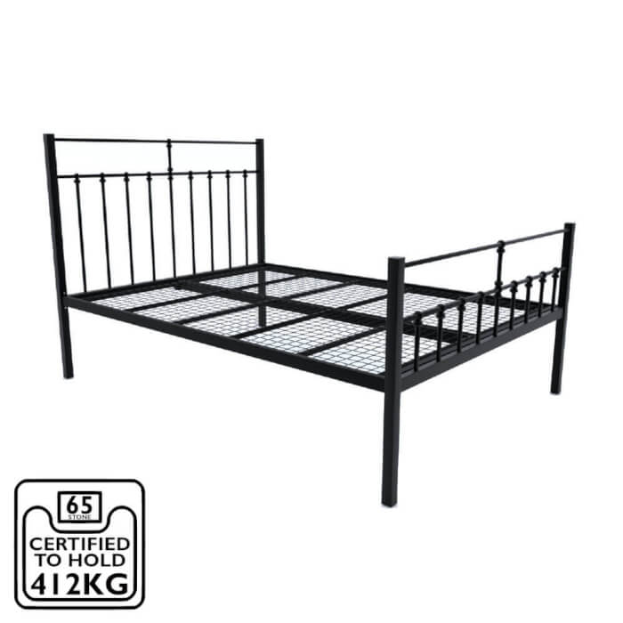 Emma High Foot End Bed Frame Black