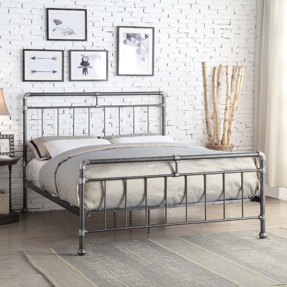 Flintshire Furniture Cilcain Silver Bed Frame Double