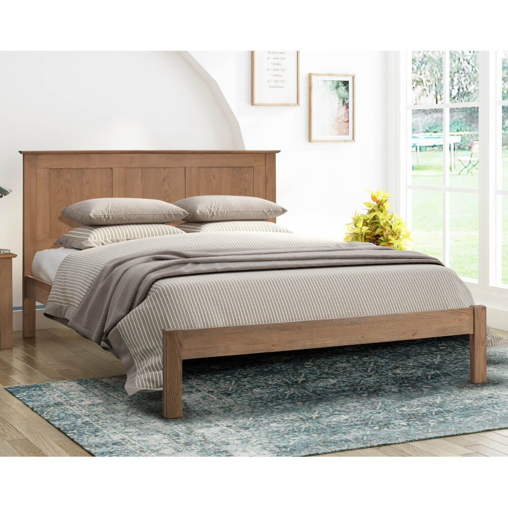 Flintshire Furniture Conway Smoked Oak Bed Frame Double