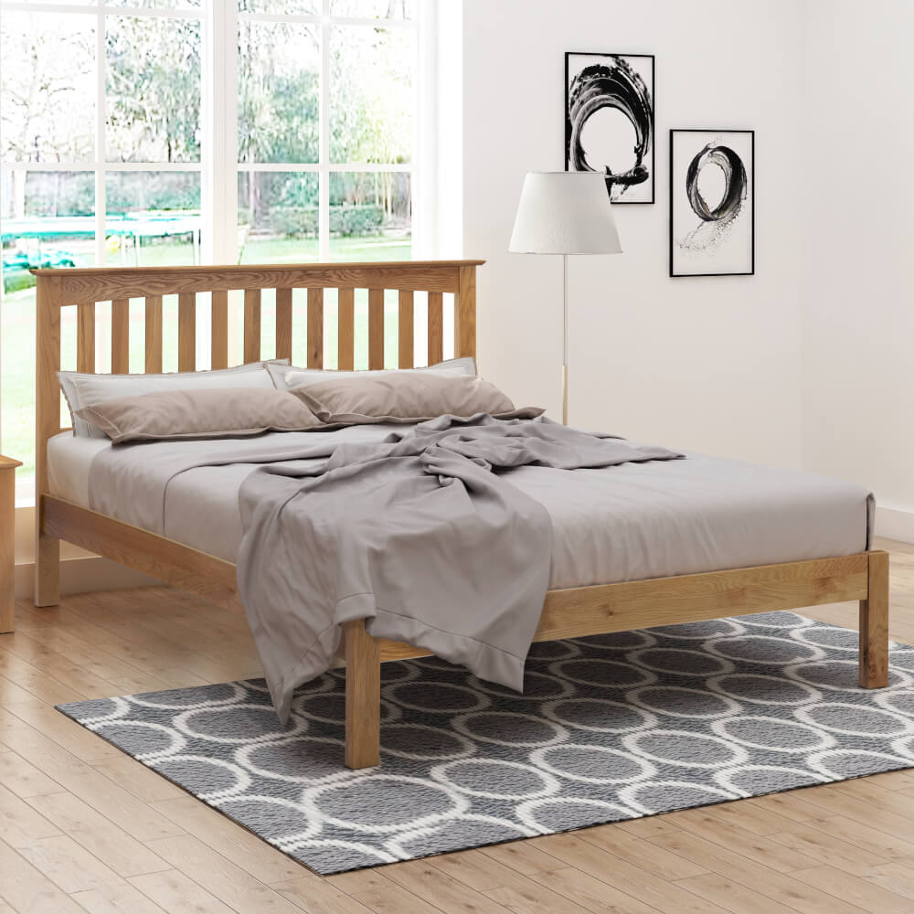 Flintshire Furniture Gladstone Oak Bed Frame King Size