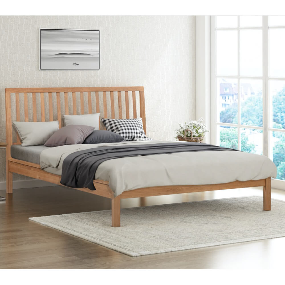 Flintshire Furniture Rowley Oak Bed Frame Super King Size