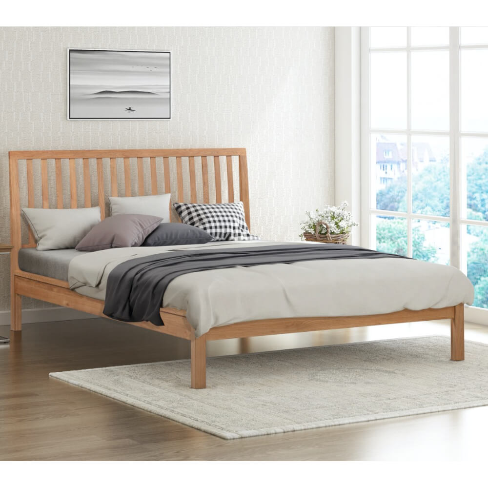 Flintshire Furniture Rowley Oak Bed Frame King Size