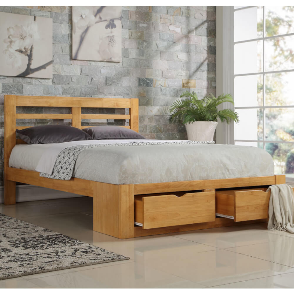 Flintshire Furniture New Bretton Oak Bed Frame King Size