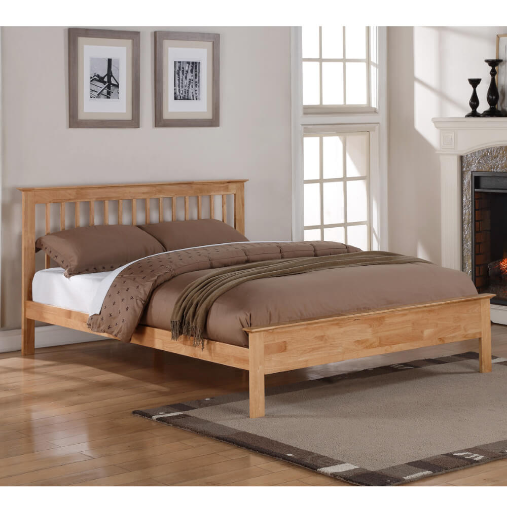 Flintshire Furniture Pentre Oak Bed Frame Super King Size
