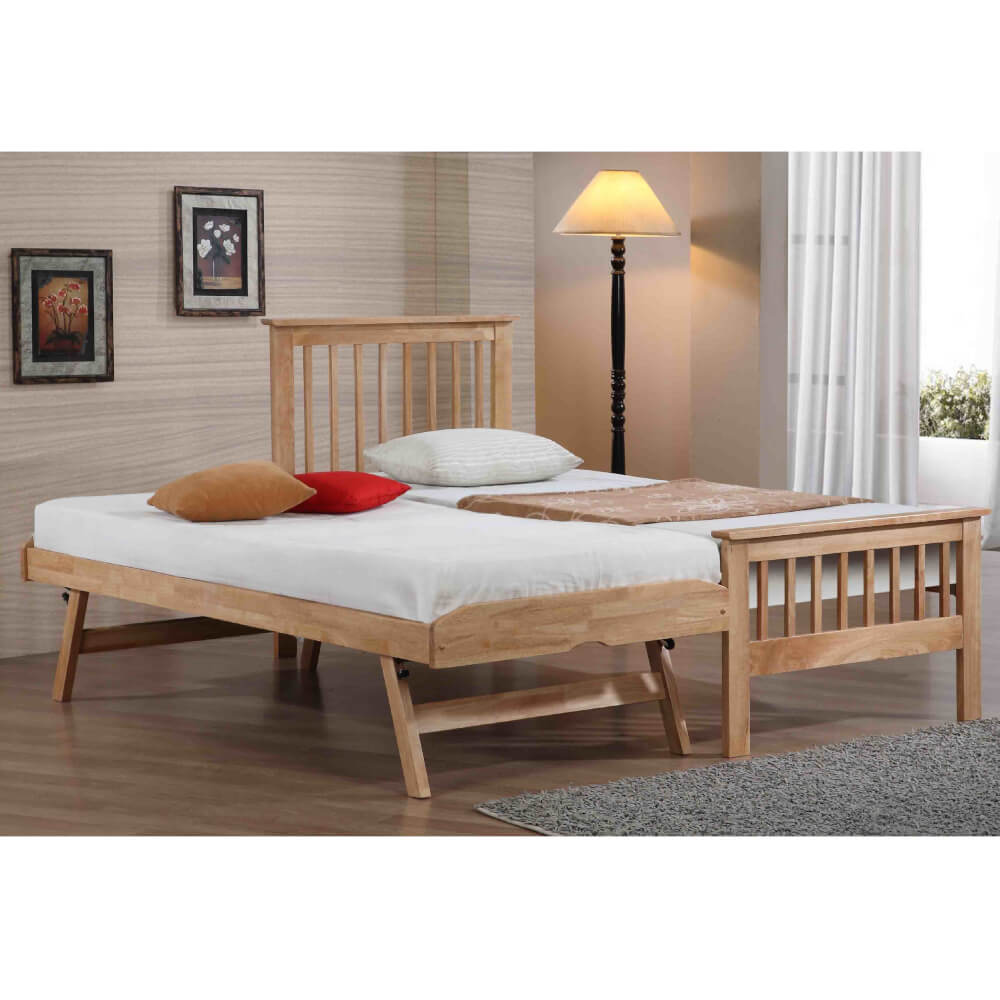 Flintshire Furniture Pentre Oak Guest Bed Super King Size