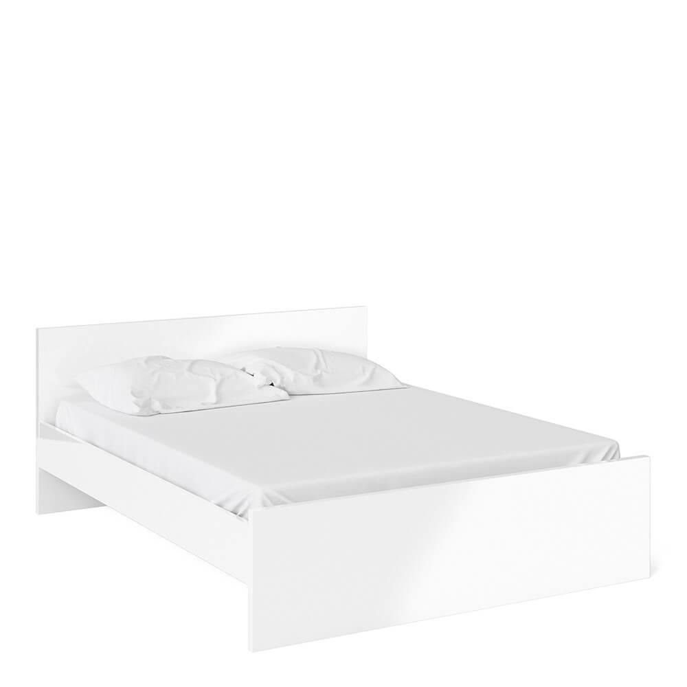 Naia White Bed Frame Double