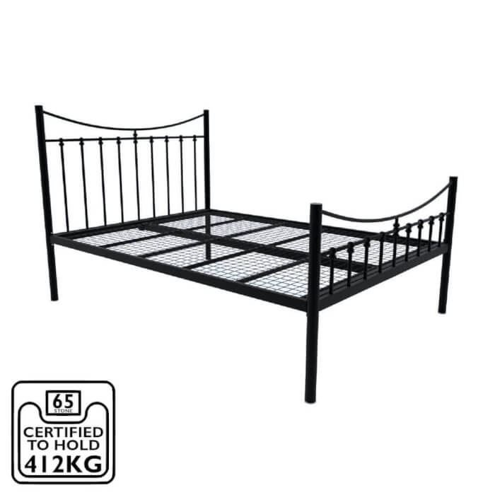 Grace Wrought Iron Bed Frames, Wrought Iron Twin Headboard And Frame
