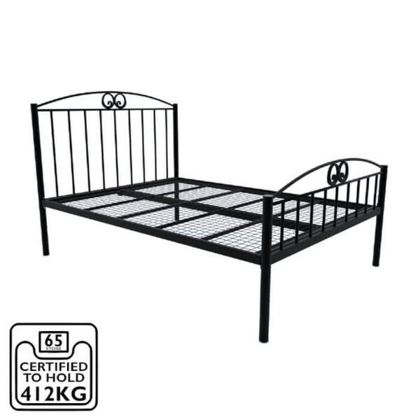 Holly Wrought Iron Bed Frame Single