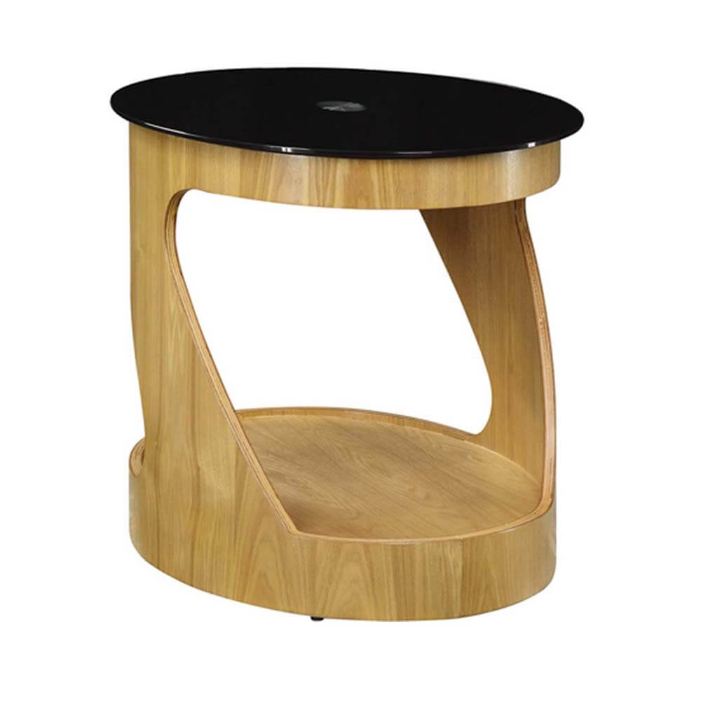 Jual Curve Oak JF304 Oval LampTable