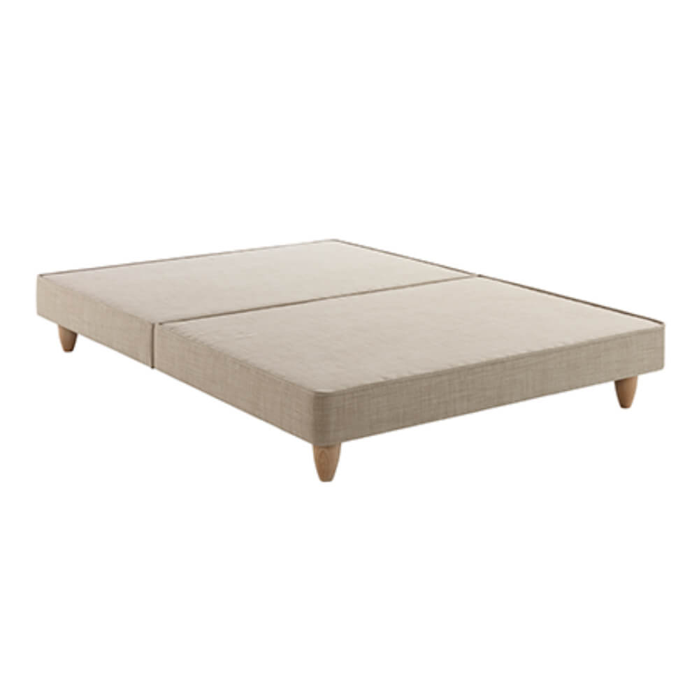 Relyon Padded Top Shallow Divan Base on Legs Double