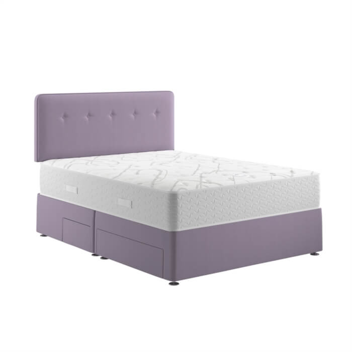 Relyon React Memory 1400 Divan Bed King Size Adjustable