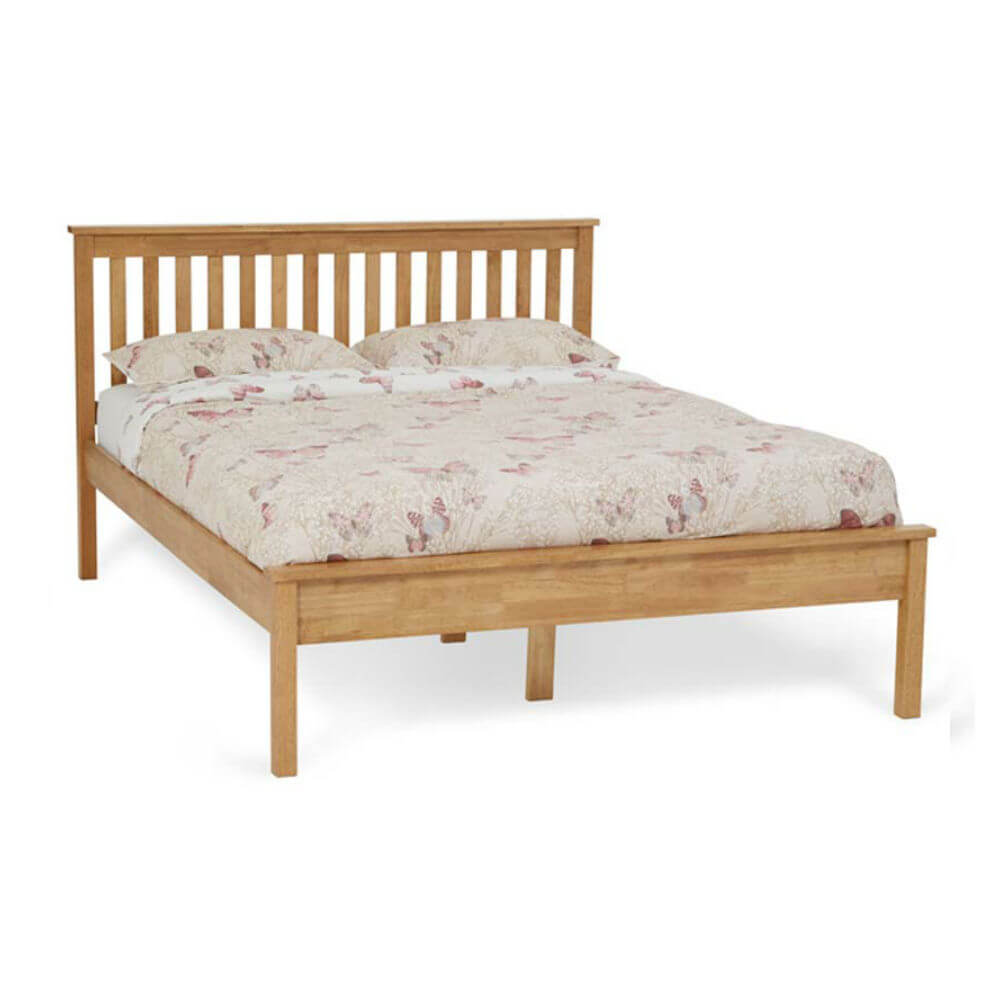 Serene Heather Bed Frame Oak Double Serene Heather Bed Frame Oak Double