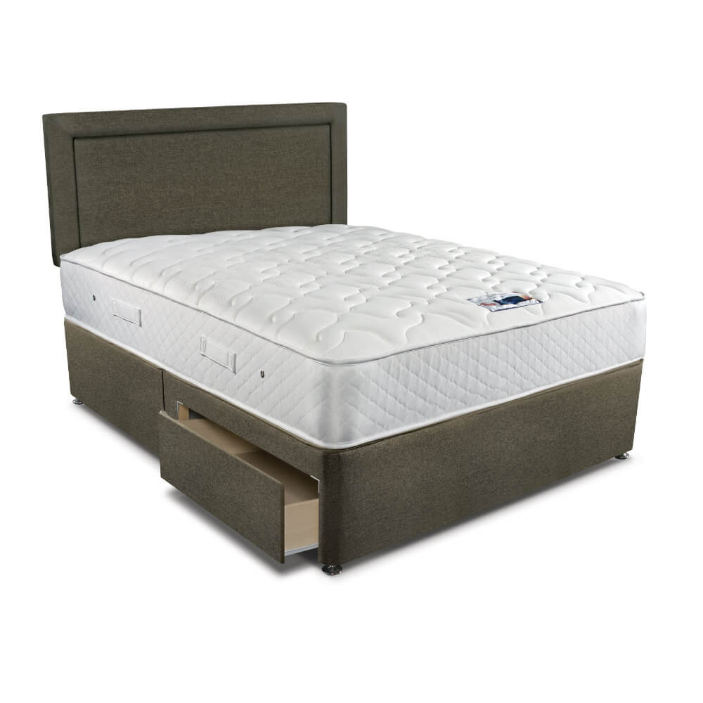 Sleepeezee Memory Comfort 800 Divan Bed Super King Size Adjustable