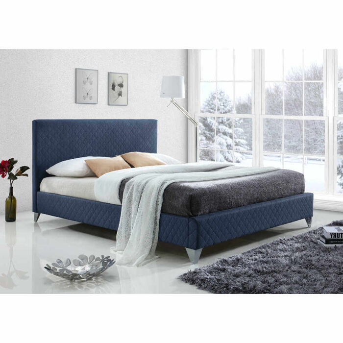 Time Living Brooklyn Bed Frame Blue