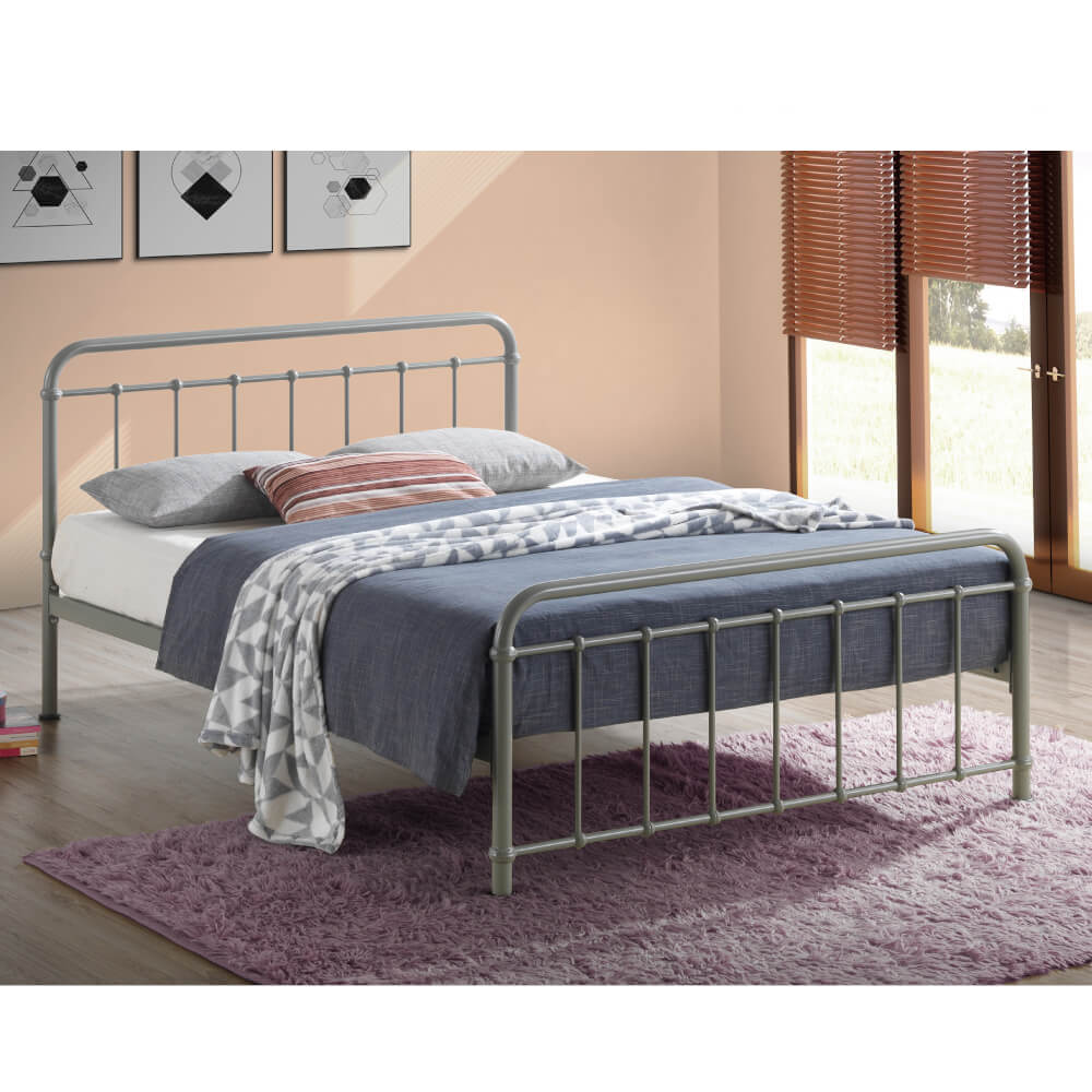 Time Living Miami Bed Frame Pebble