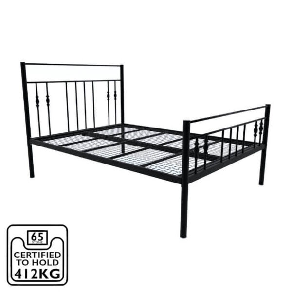 Zoe Wrought Iron Bed Frame King Size
