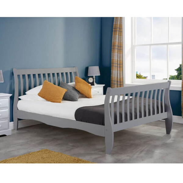 Birlea Belford Bed Frame Double Grey Birlea Belford Bed Frame Double Grey
