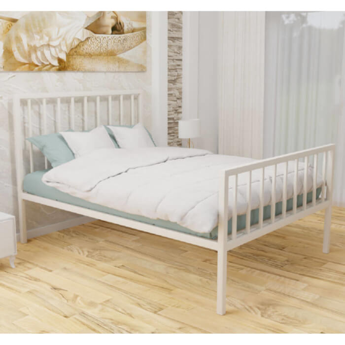 Eleanor High Foot End Bed Frame Ivory